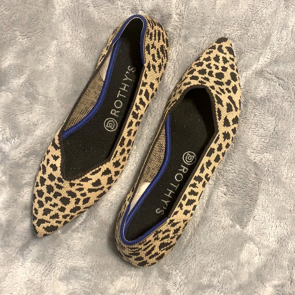 Rothy’s The Point Leopard Size 8